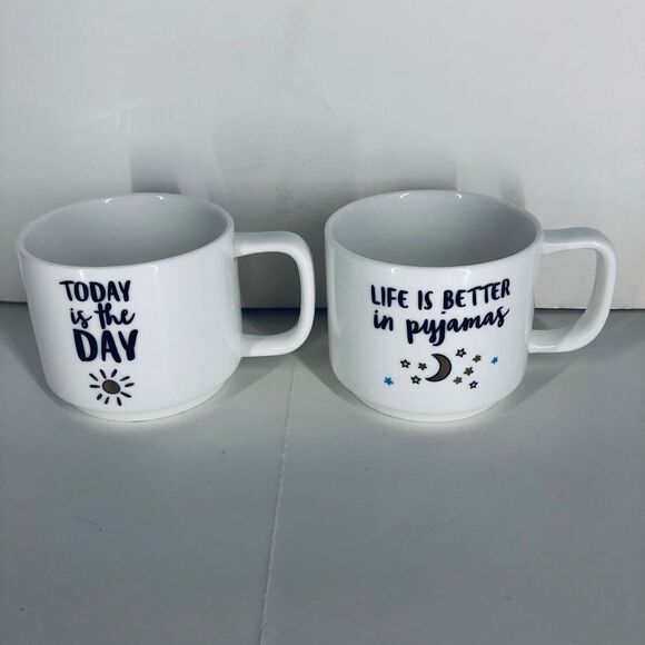 Indigo - 2 Stackable 12‎ Oz Mugs - Picture 3 of 7